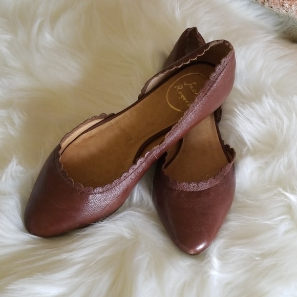 Jack Rogers Shoes - Jack Rogers scalloped leather flats
